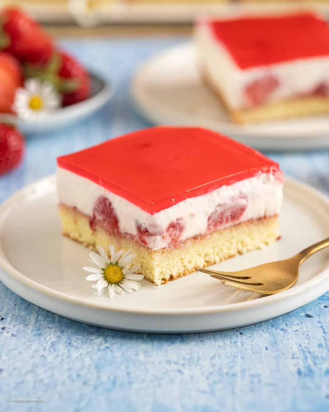 Erdbeerkuchen vom Blech