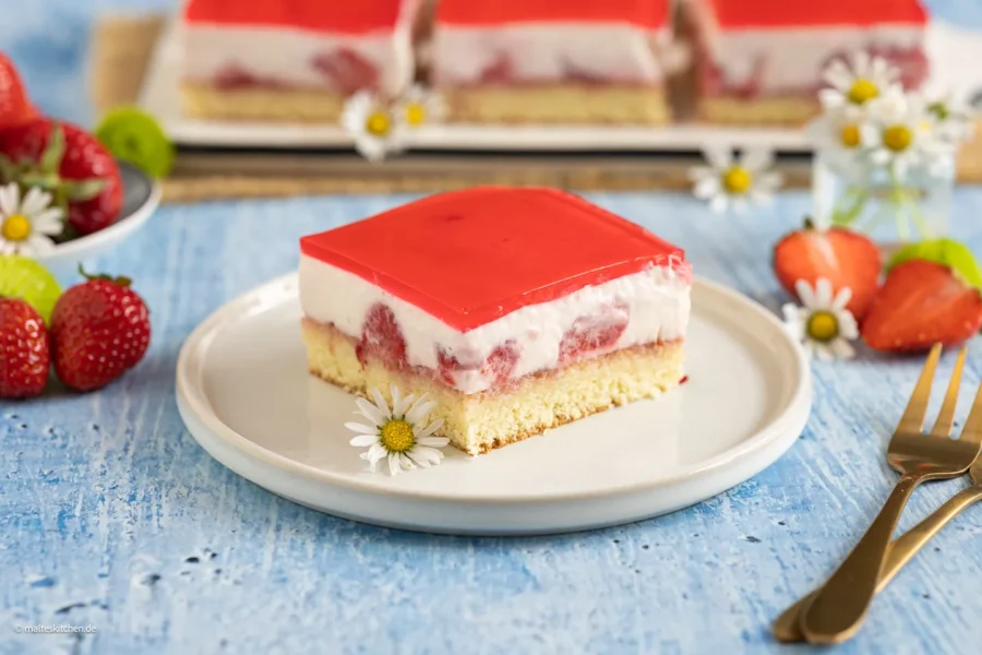 Erdbeerkuchen vom Blech