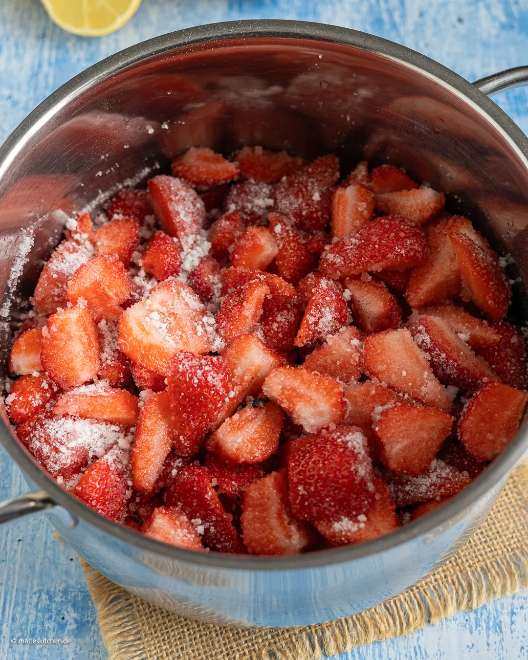 Erdbeermarmelade kochen