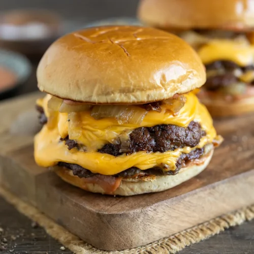 Smashed Burger vom Grill