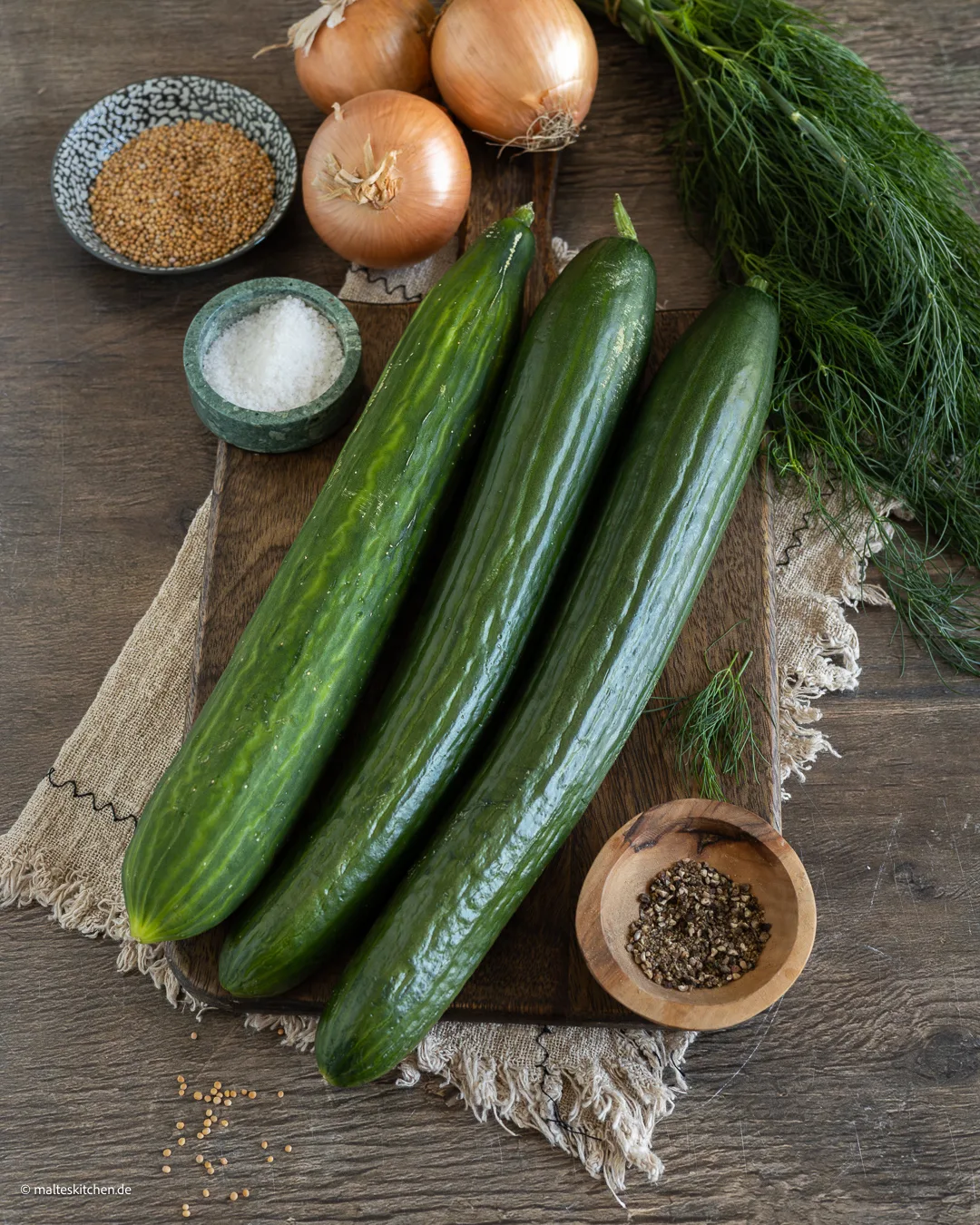 Salatgurken für die Schüttelgurken