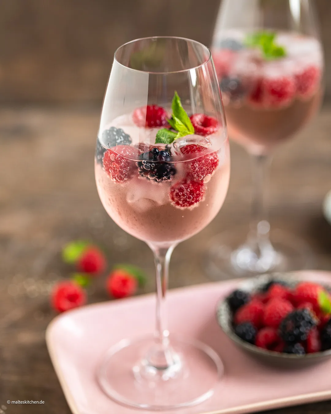 Wild Berry Lillet Cocktail