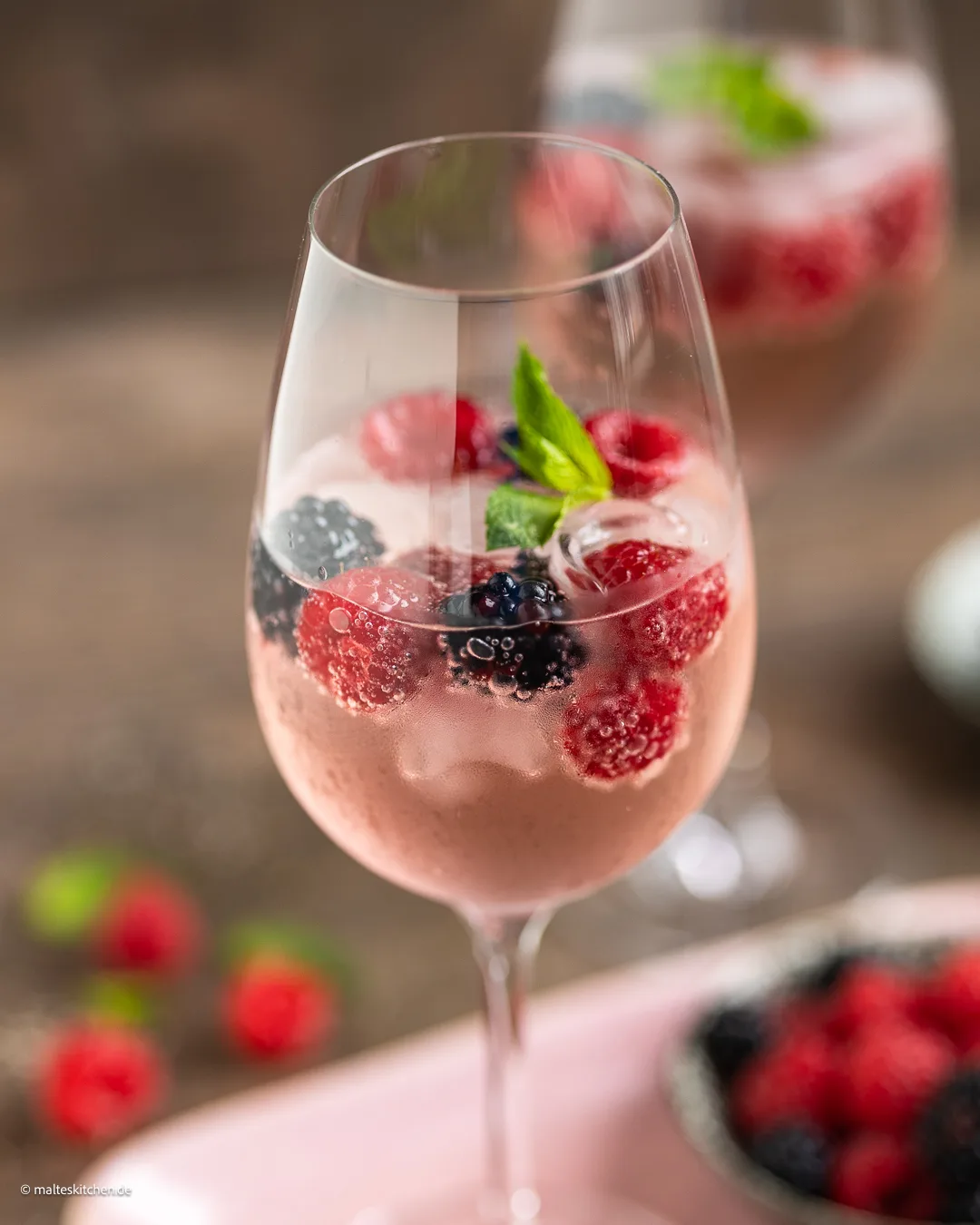 Wild Berry Lillet Cocktail