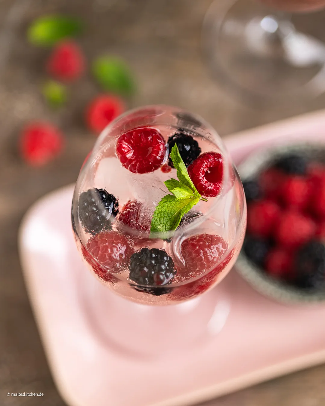Wild Berry Lillet Cocktail