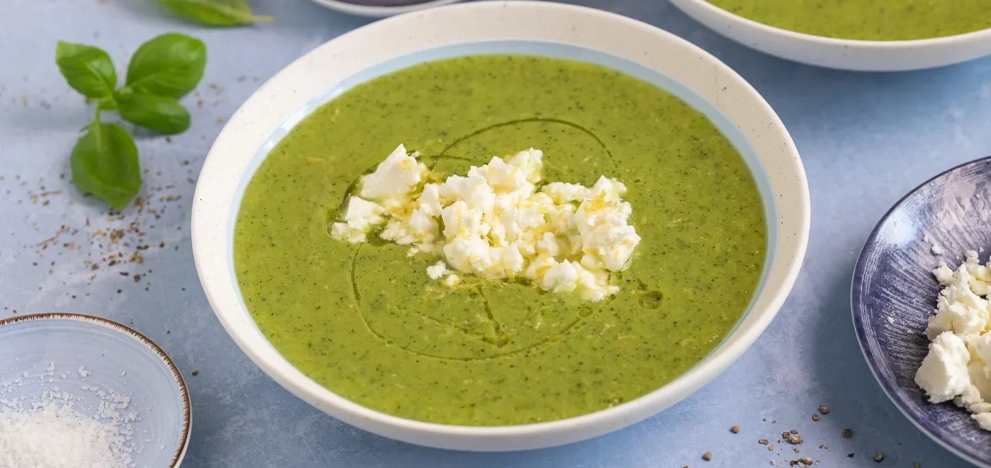 Zucchini-Erbsen-Suppe nach Yotam Ottolenghi