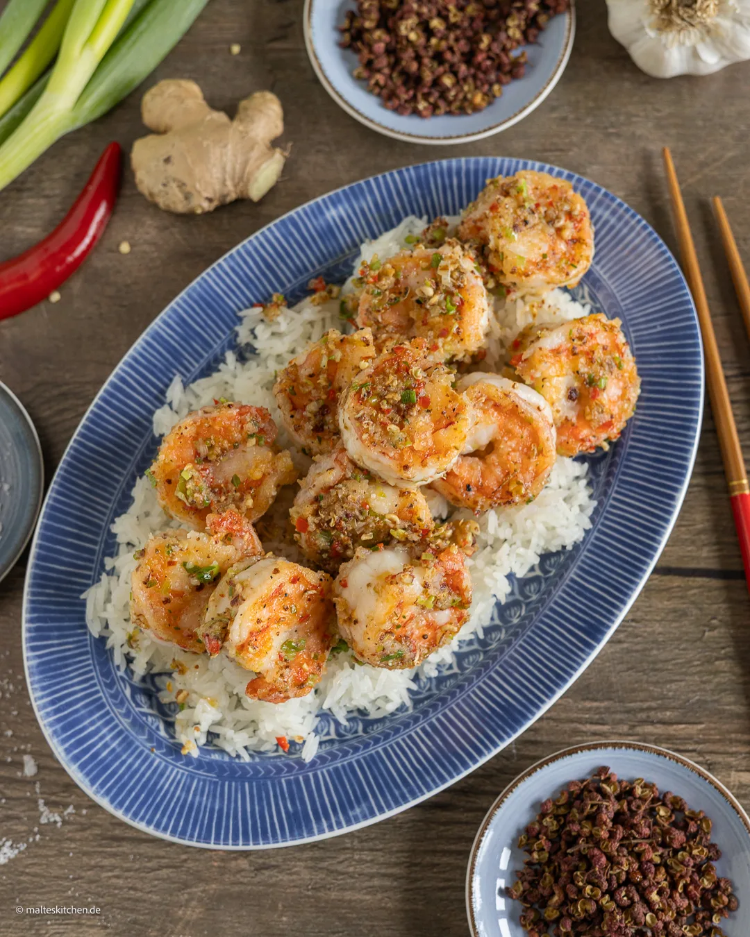 Garnelen mit Szechuanpfeffer