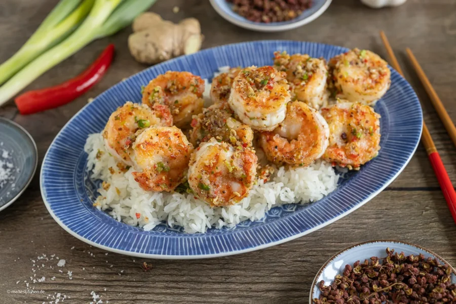 Garnelen mit Szechuanpfeffer