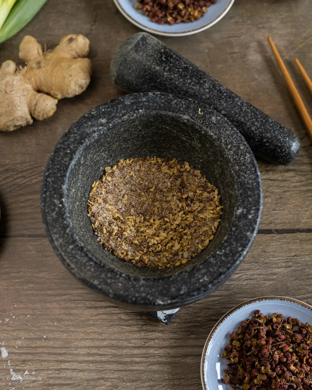 Gemörserter Szechuanpfeffer