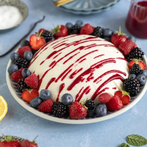 Sommerliche Joghurtbombe mit griechischem Joghurt