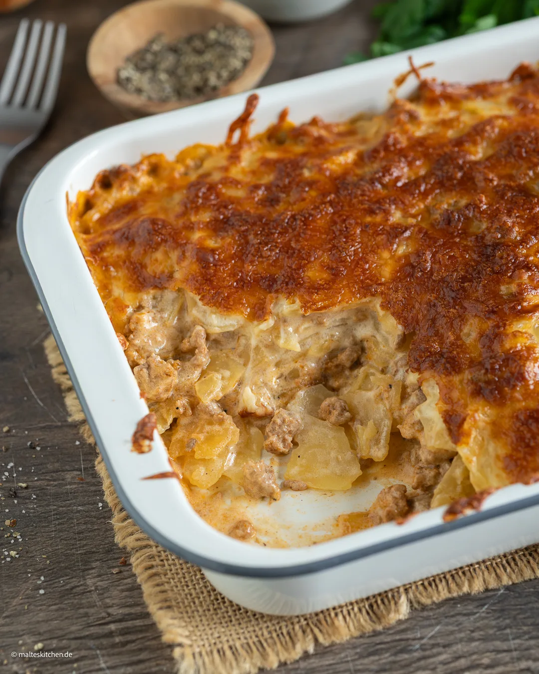Hackfleischauflauf mit Kartoffeln