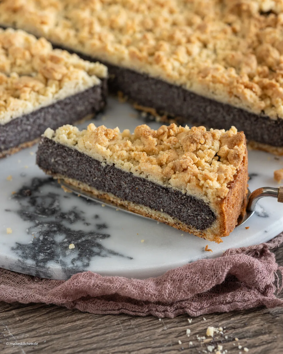 Omas Streuselkuchen mit Mohn