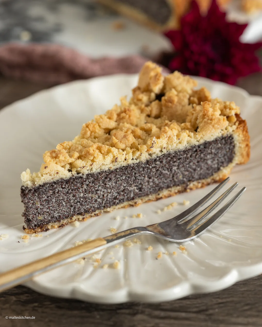 Mohnkuchen mit Streusel
