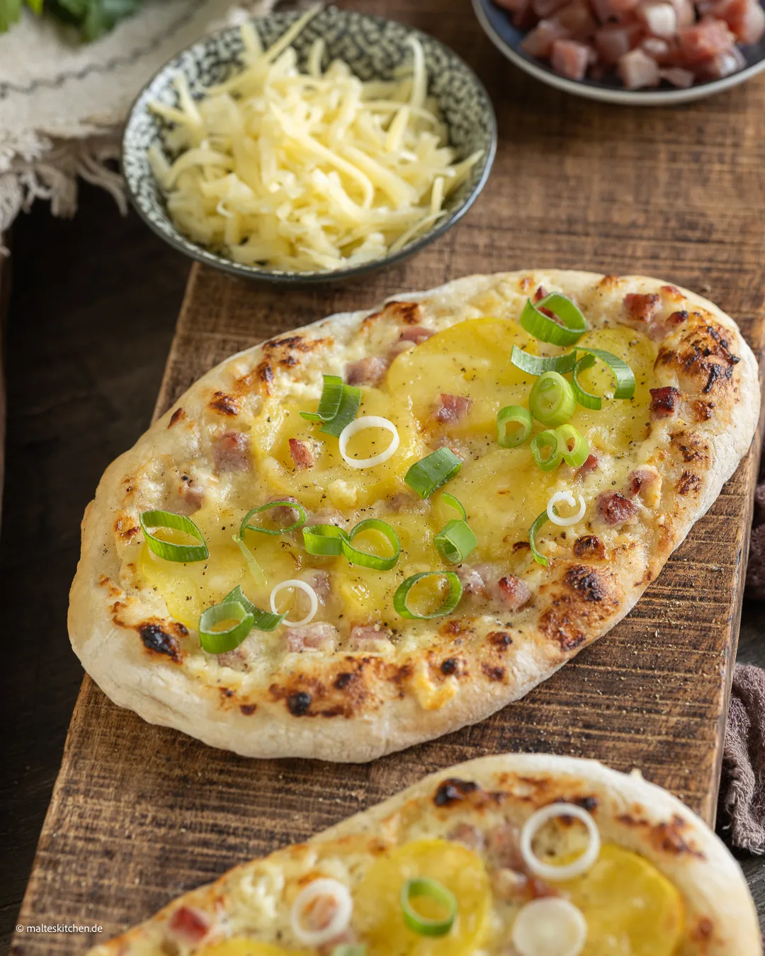 Leckere Dinnete mit Speck udn Kartoffeln