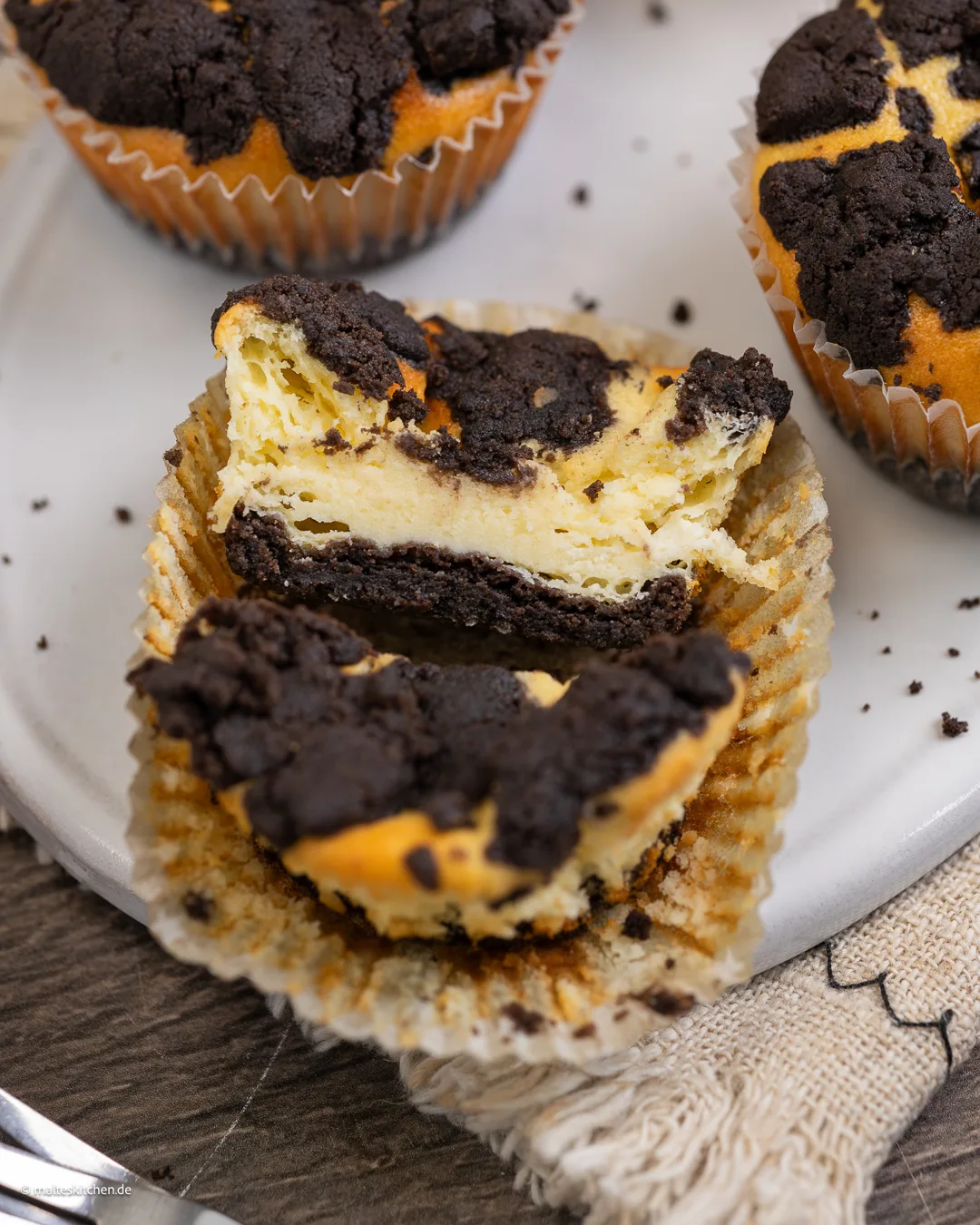 Cremige Zupfkuchen-Muffins