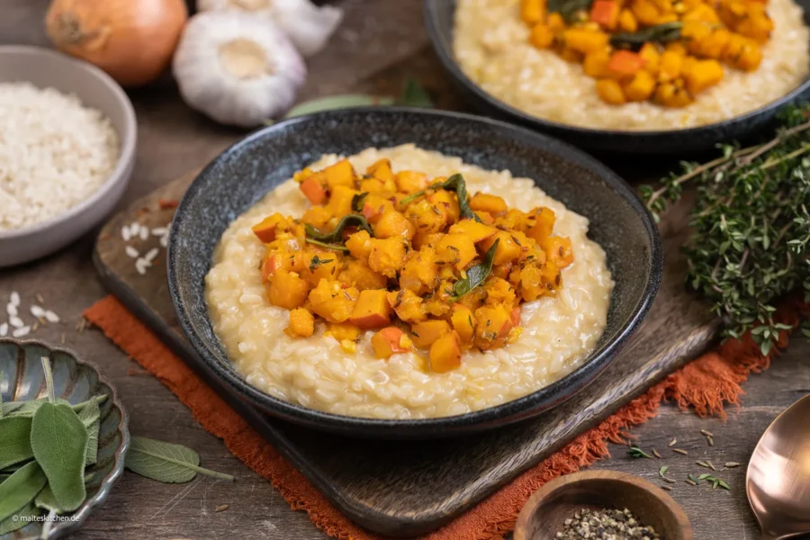 Kürbisrisotto mit Salbei