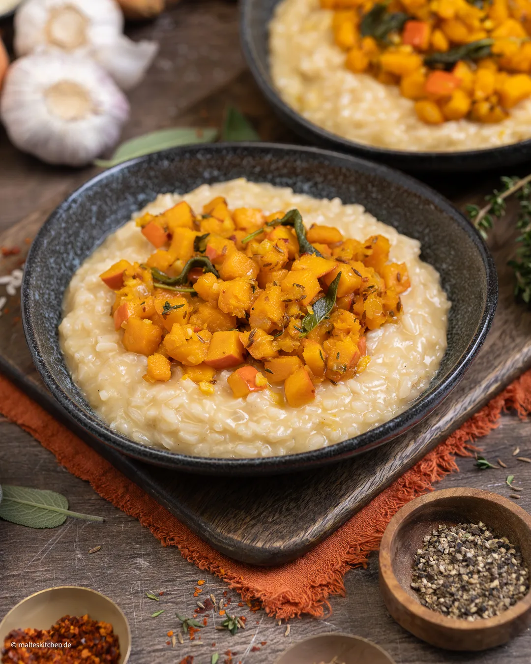 Cremiges Risotto mit Kürbis