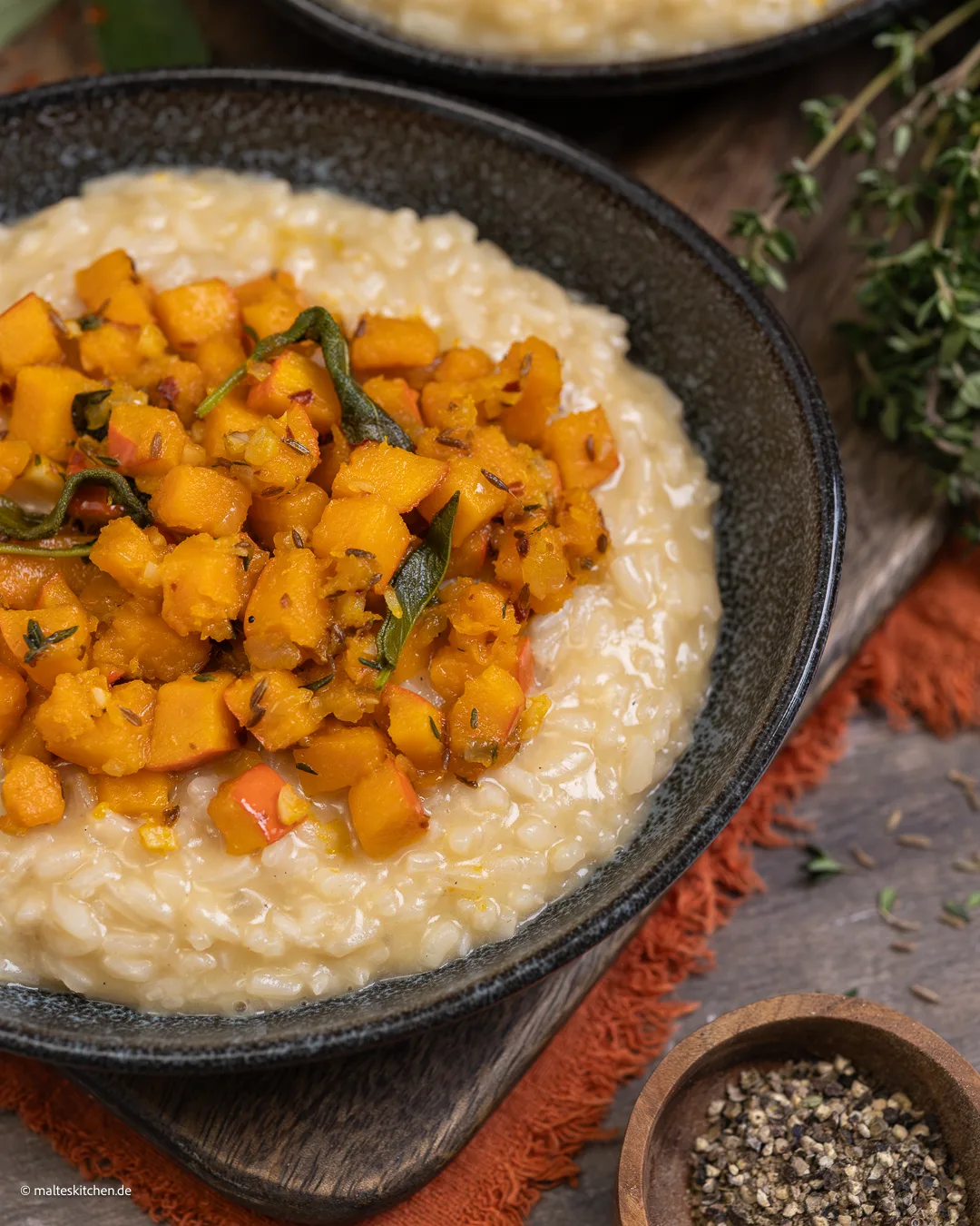 Risotto mit Hokkaidokürbis