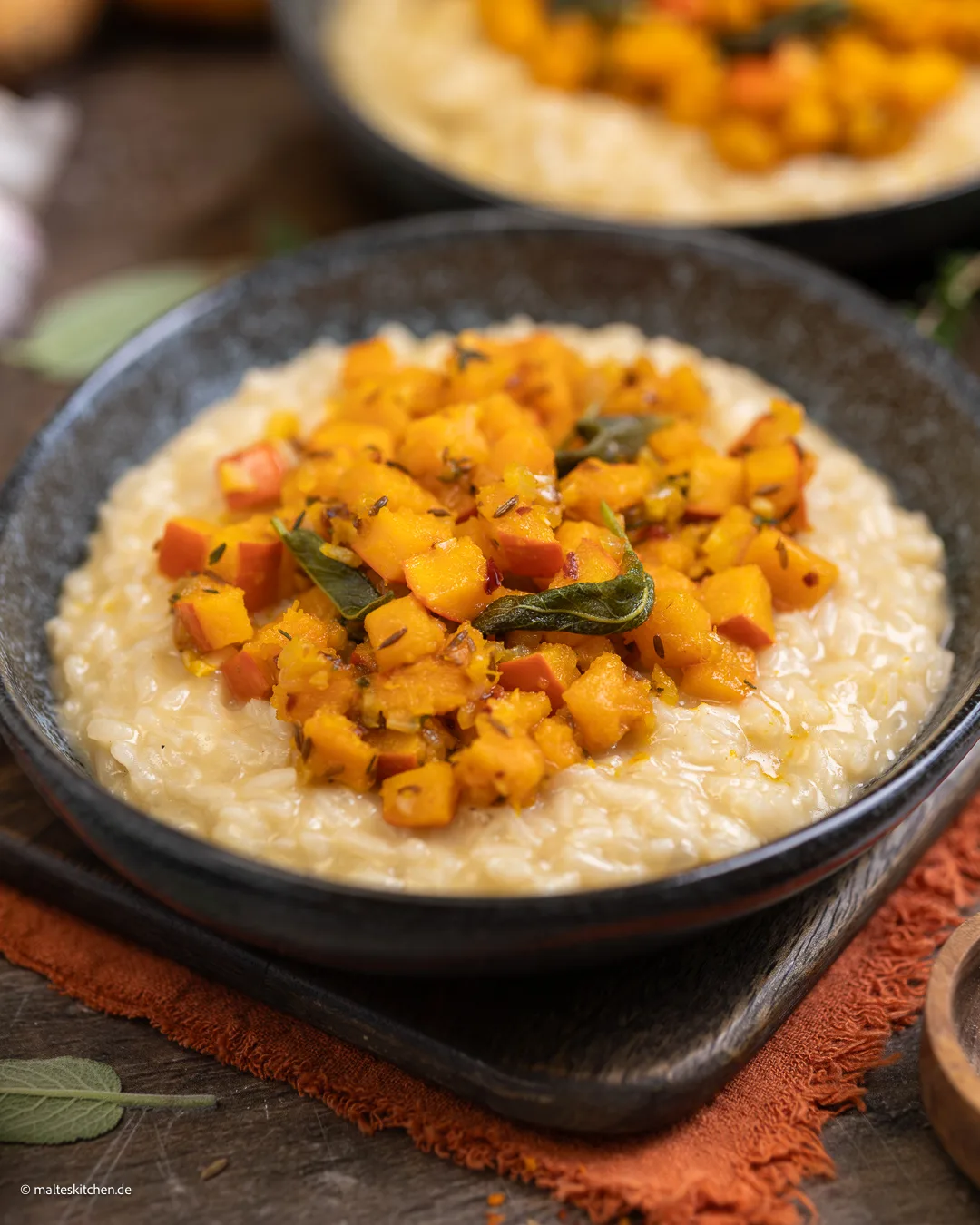 Vegetarisches Kürbisrisotto