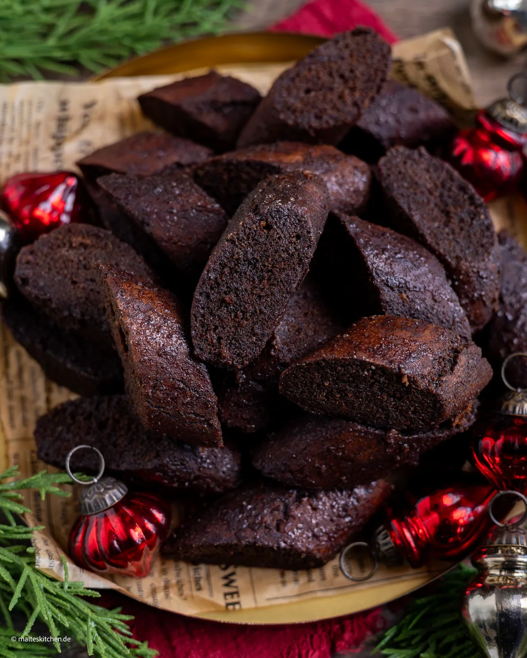 Lebkuchengebäck für Weihnachten