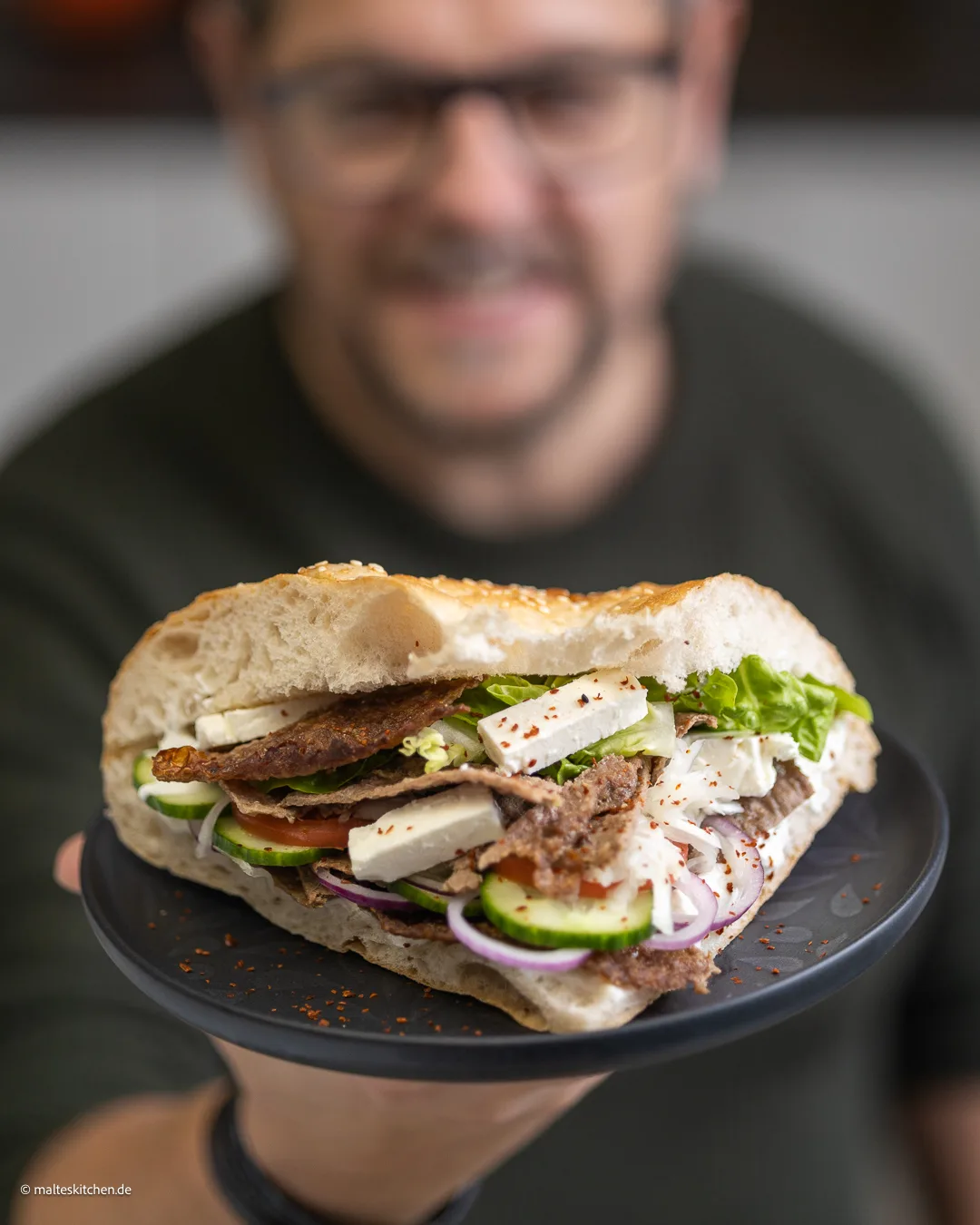 Viraler Backpapier Döner