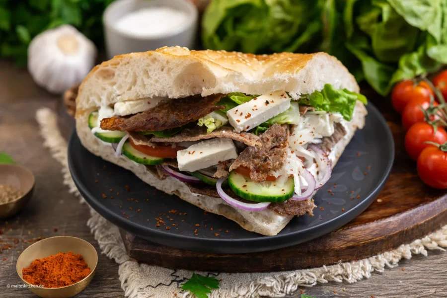 Roll Döner von Tiktok. Genialer Backpapier Döner