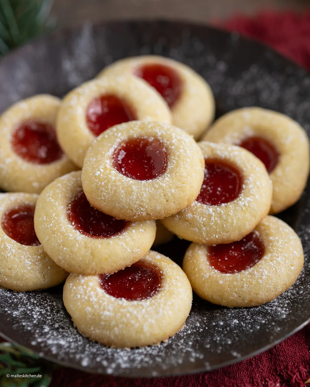 Engelsaugen mit Marmelade