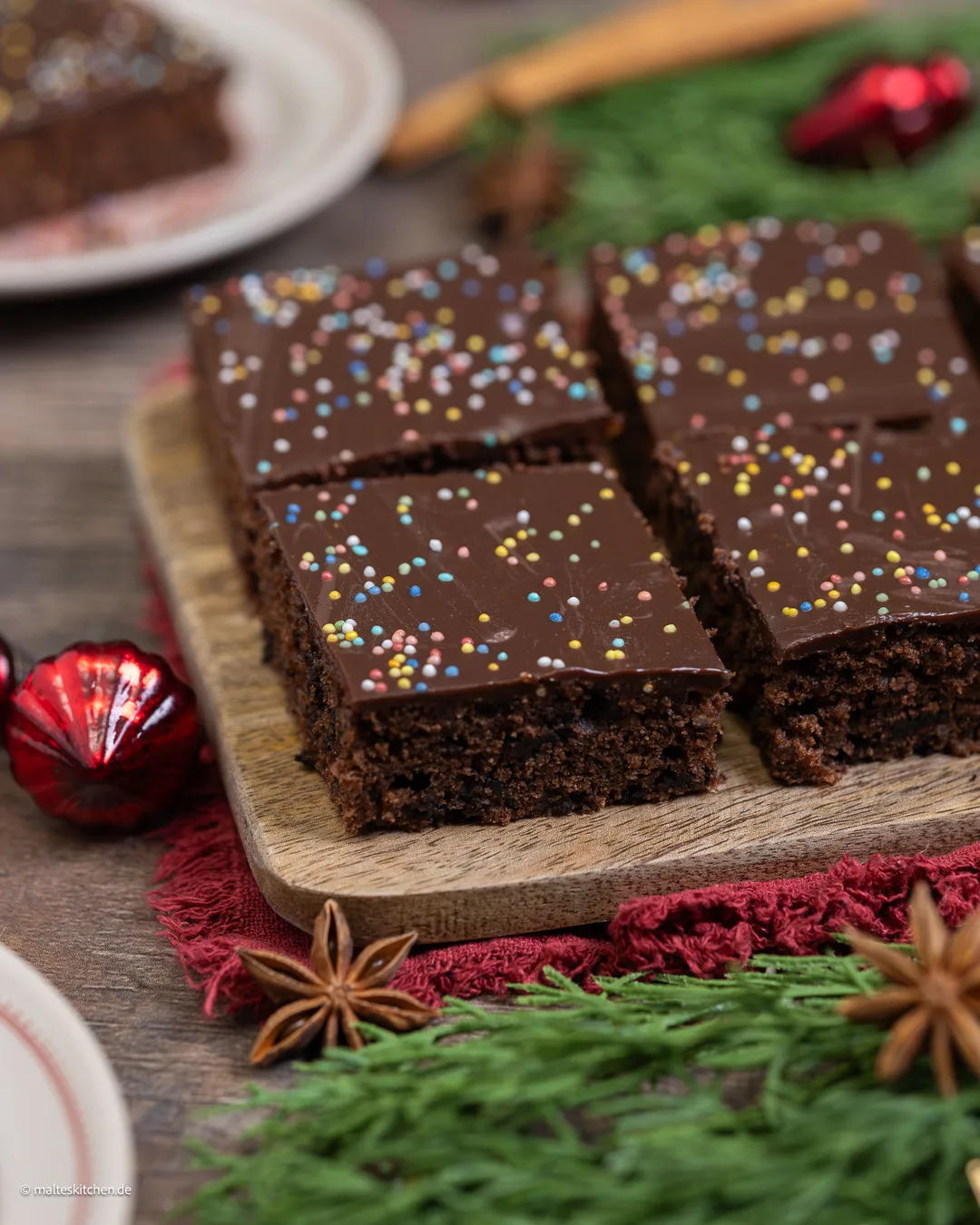 Weihnachtlicher Gewürzkuchen vom Blech.