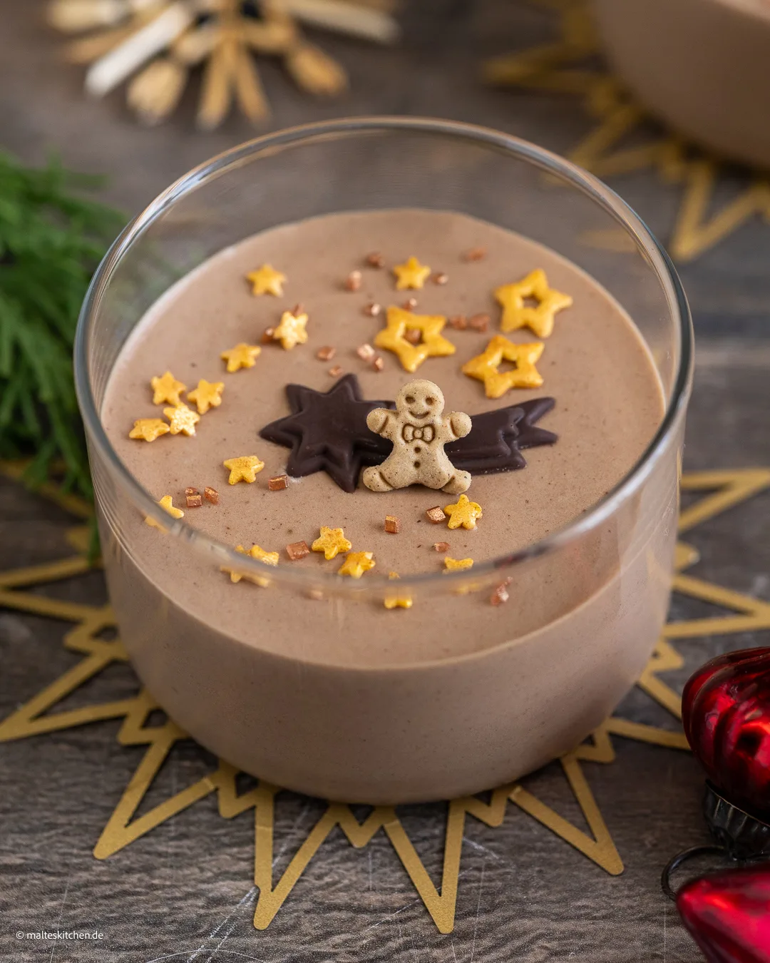 Mousse au Chocolate mit Lebkuchengeschmack