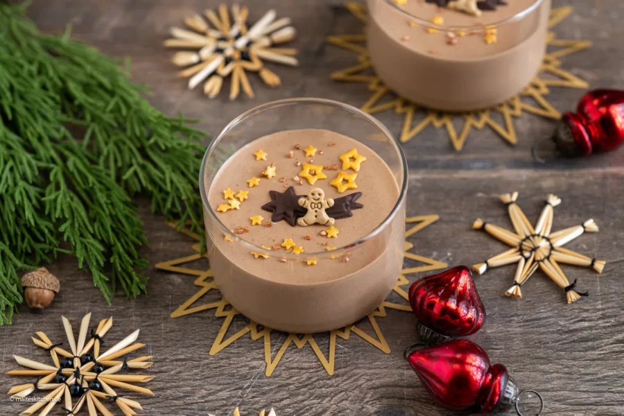 Cremige Lebkuchenmousse für Weihnachten