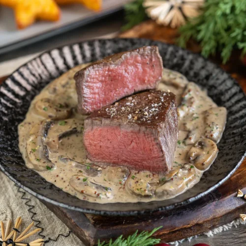Rinderfilet mit Sauce Diane für Weihnachten