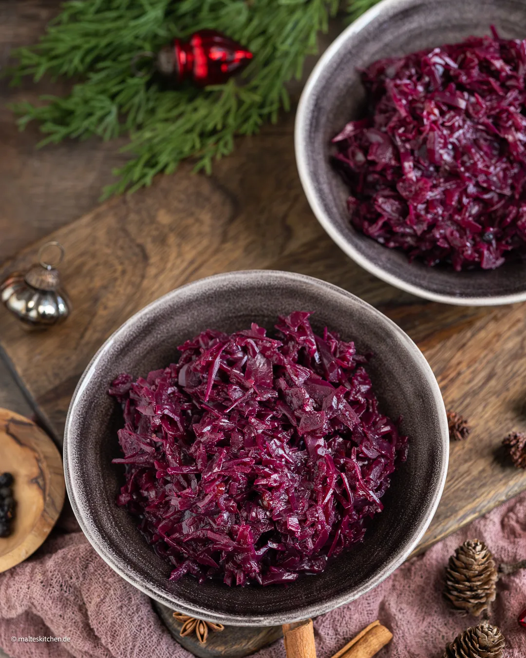 Rotkohl für Weihnachten