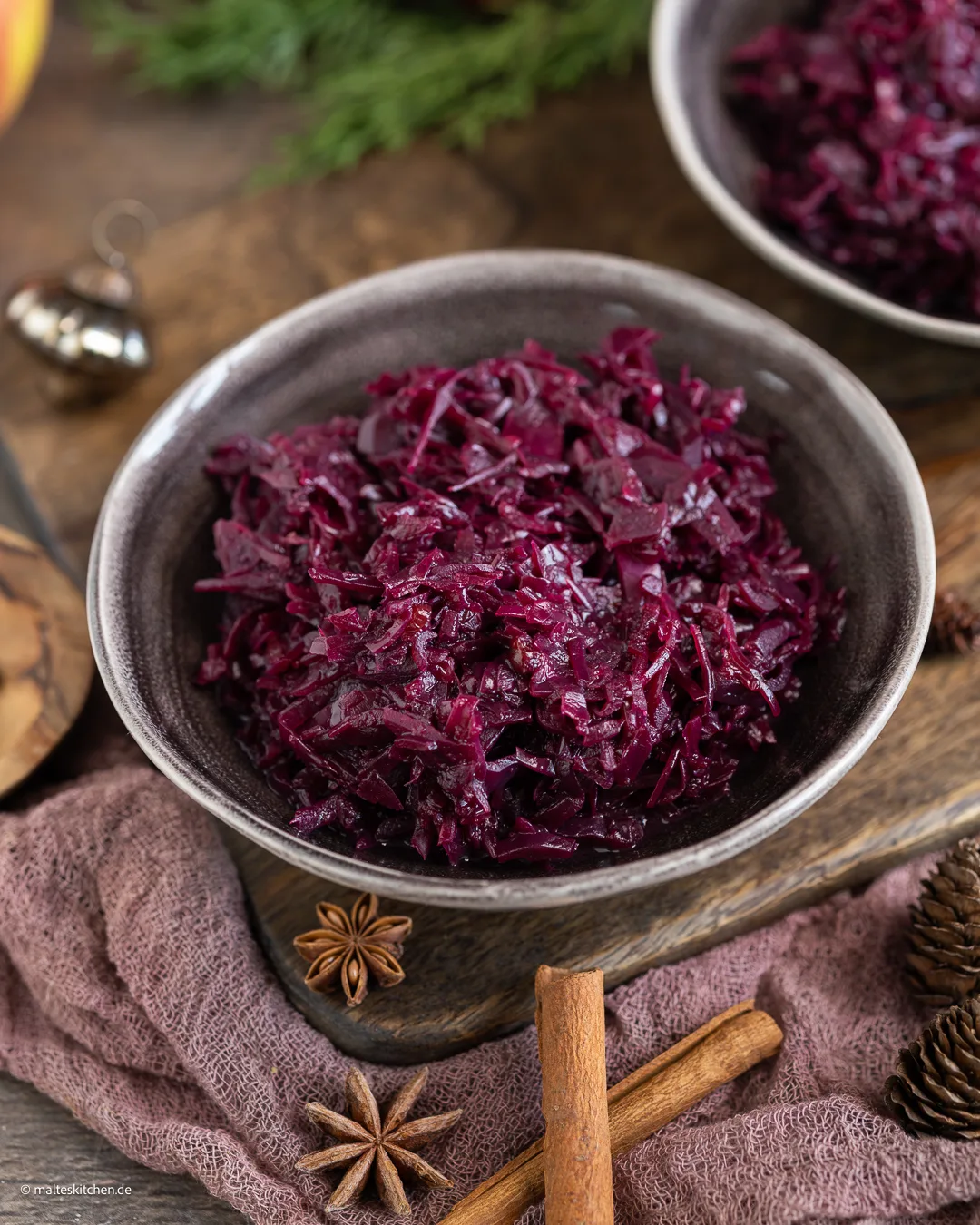 Leckerer Rotkohl mit Rotwein und Portwein