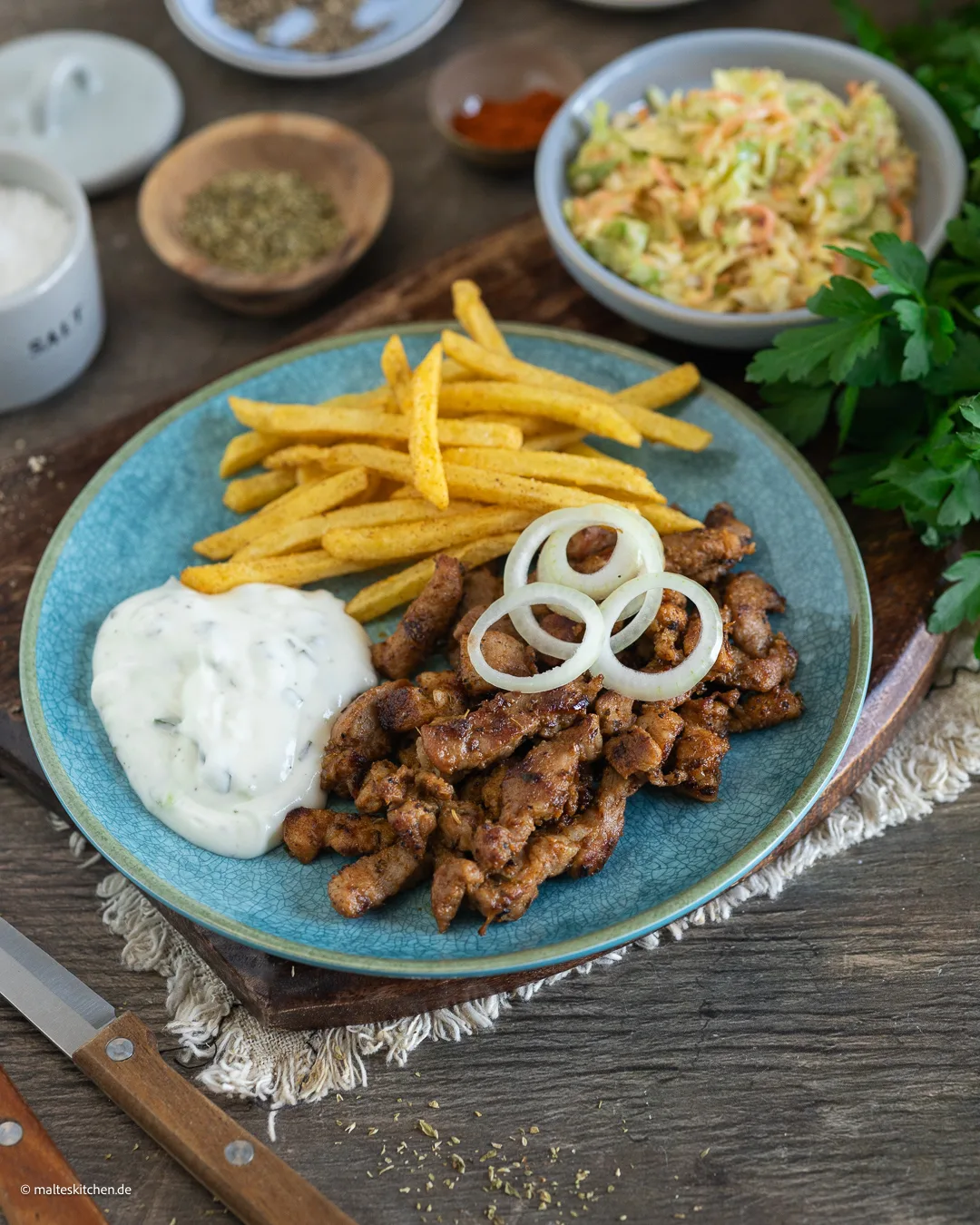 Leckeres Pfannegyros selber machen