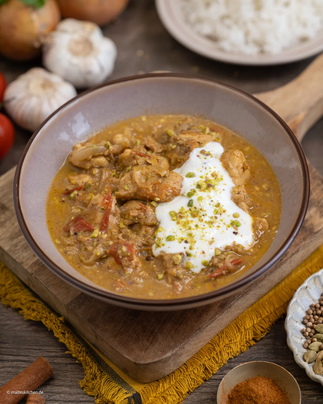 Leckeres indisches Hänchencurry