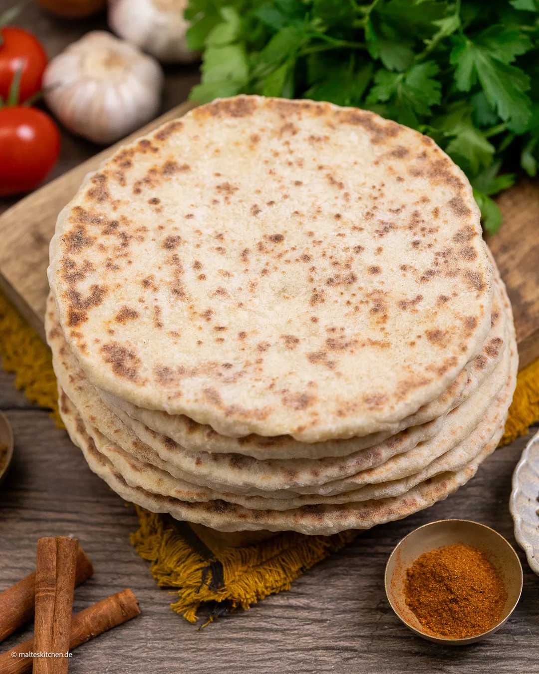Indisches Naan Brot