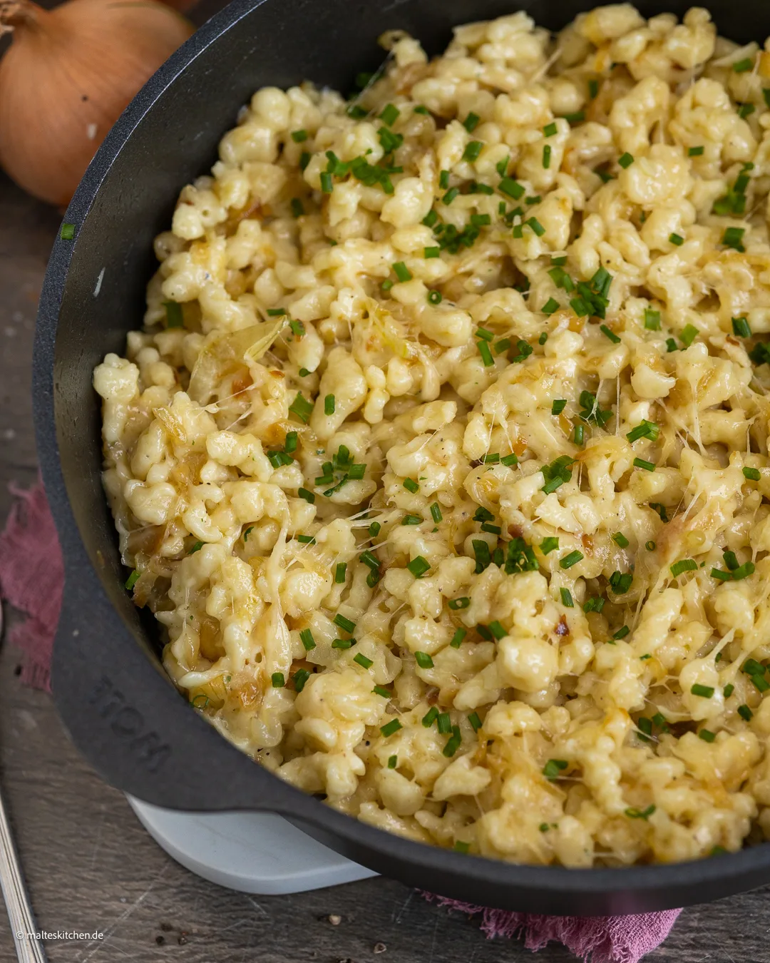 Selbstgemachte Käsespätzle