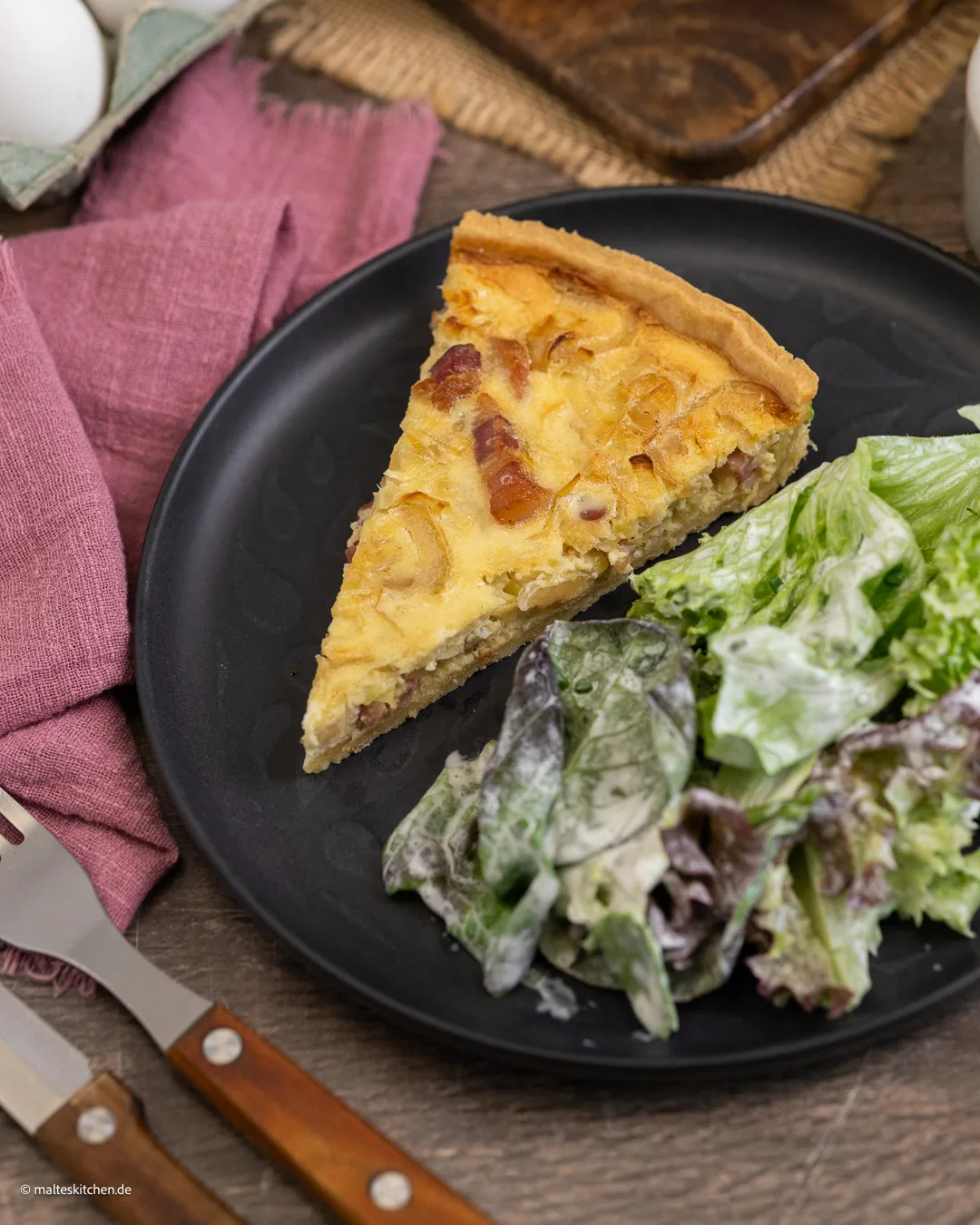 Quiche Lorraine mit Salat