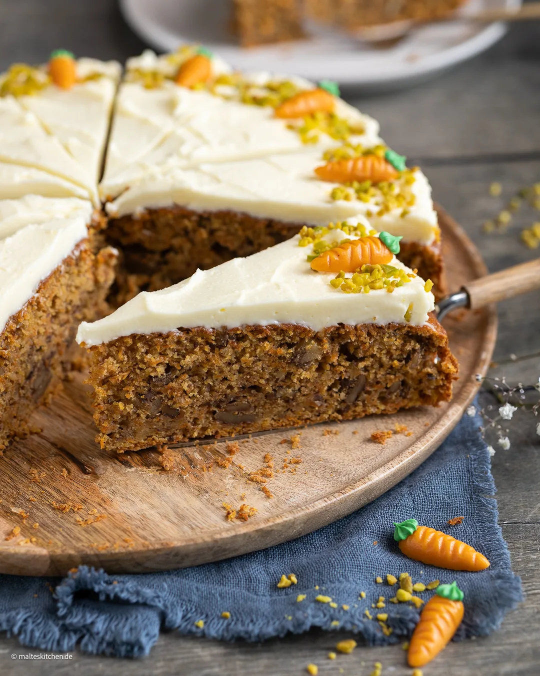 Karottenkuchen mit Frosting