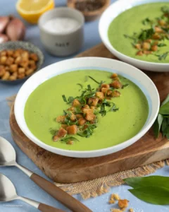 Suppe mit Bärlauch