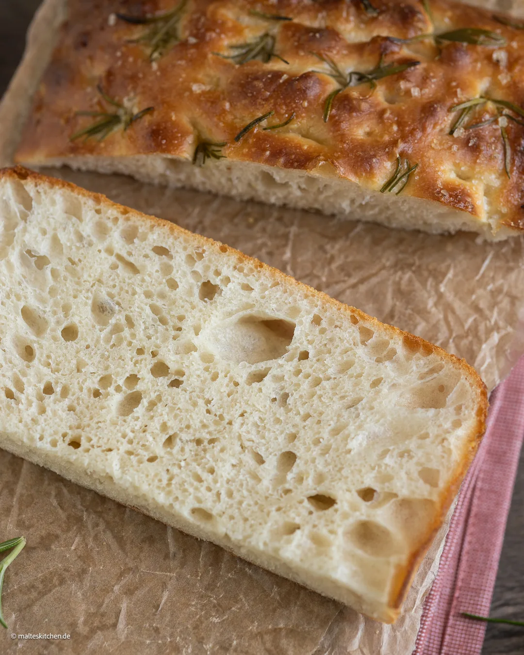 Luftige Focaccia