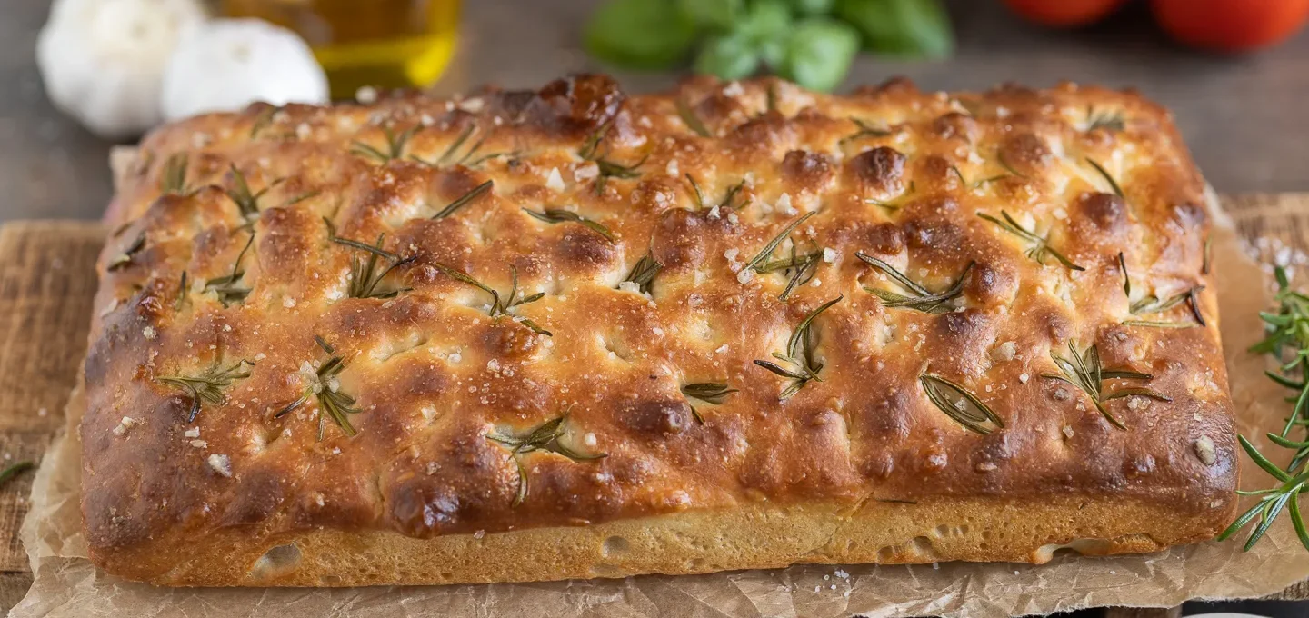 Knuspige Focaccia ohne Kneten