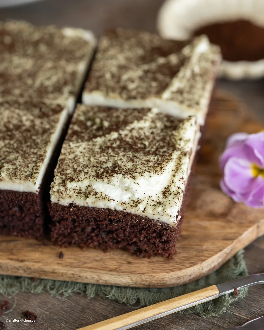 Kuchen mit Schokolade