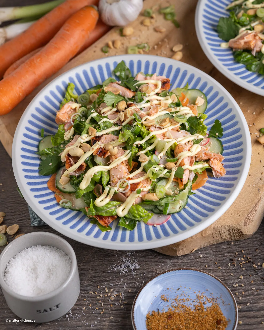 Banh Mi Salat mit Lachs