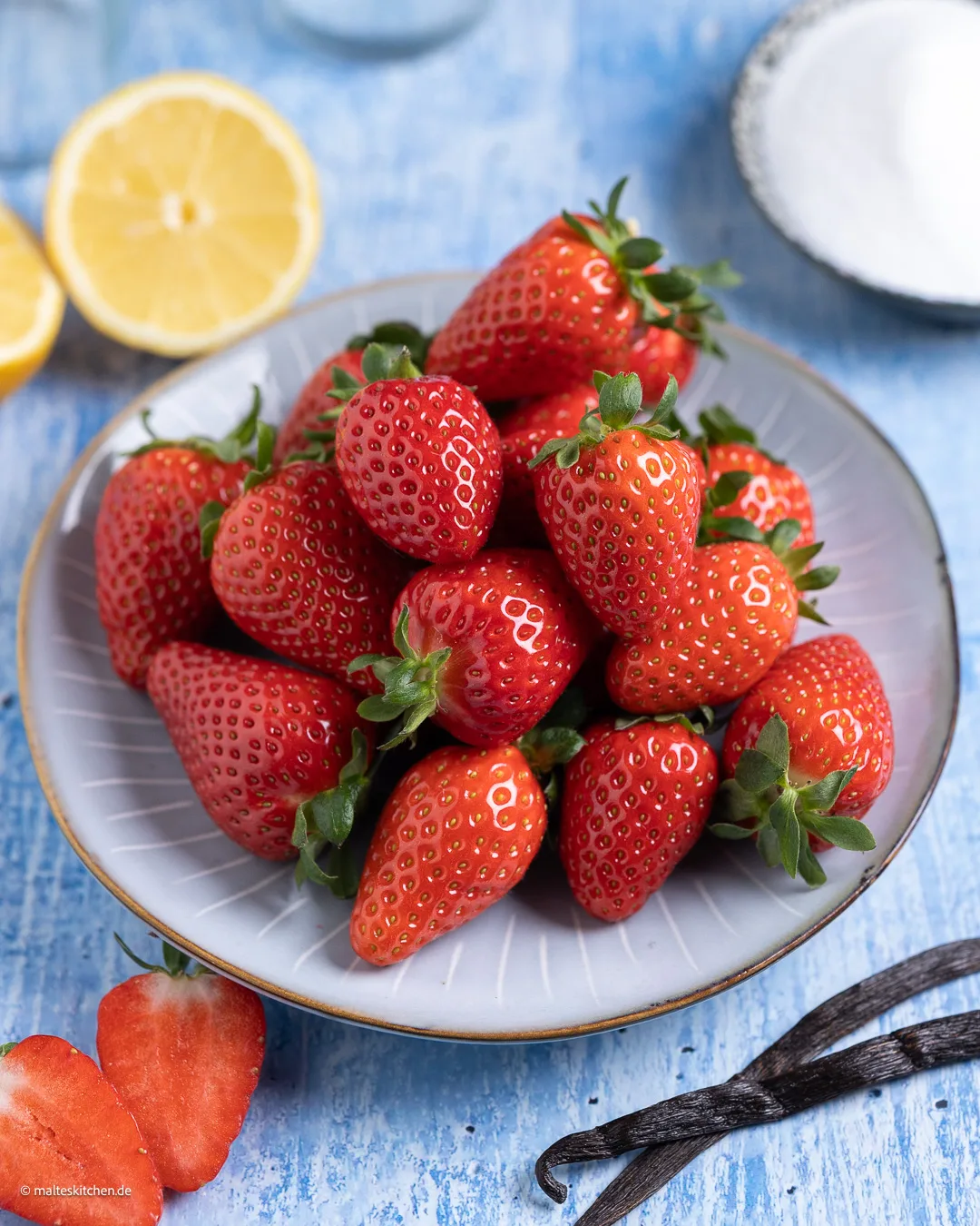 Erdbeeren für den Sirup