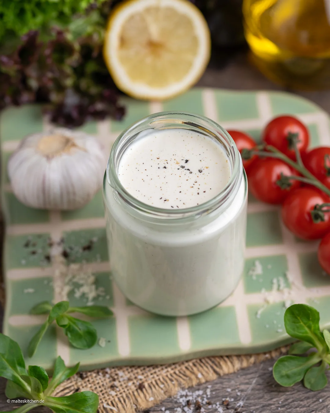 Caesar-Dressing für Salate