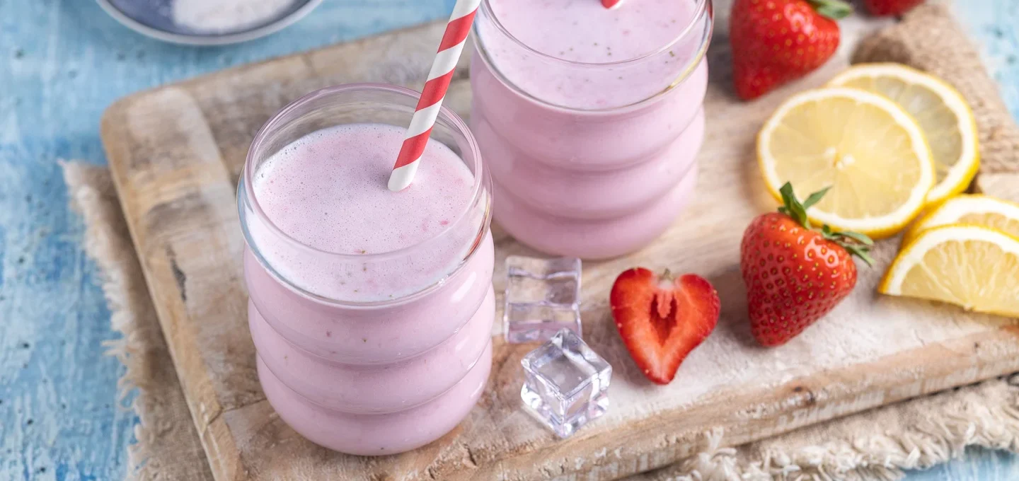 Frische Erdbeermilch - so muss sie schmecken!