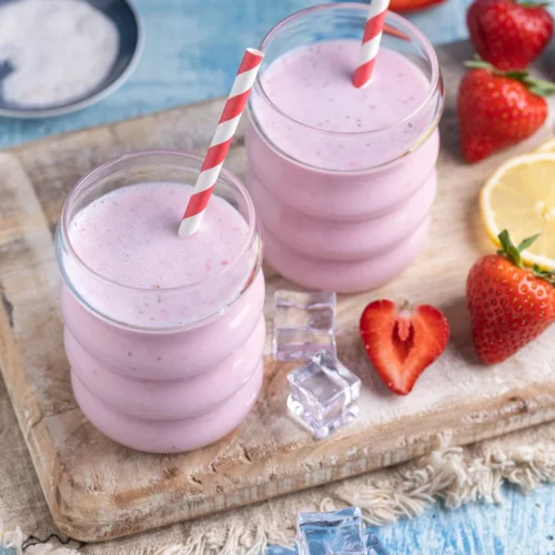Frische Erdbeermilch - so muss sie schmecken!