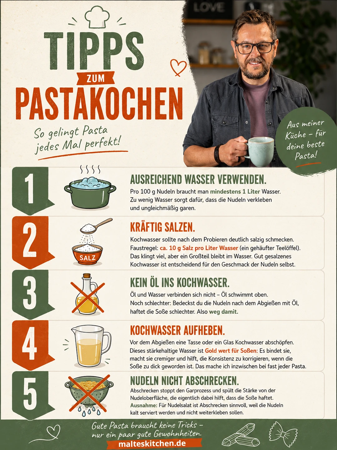 Tipps zum Nudelkochen