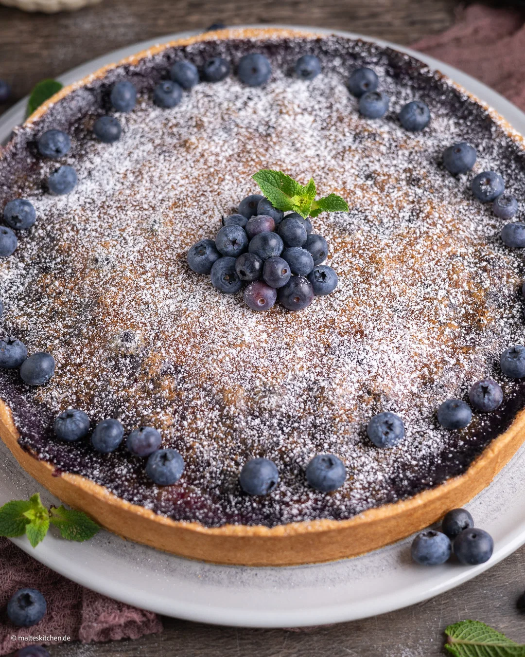 Leckerer Heidelbeerkuchen