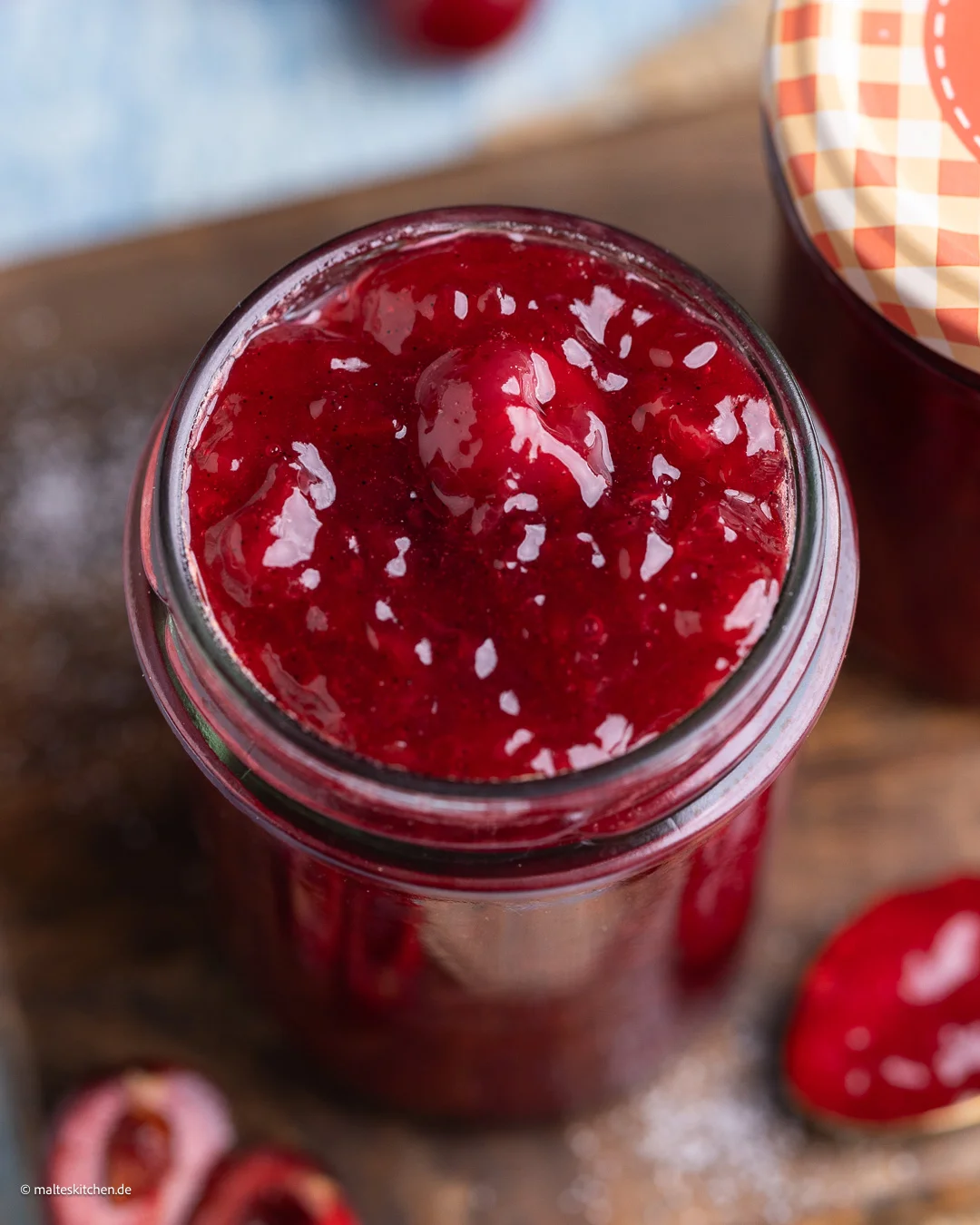 Kirschmarmelade slbst gemacht